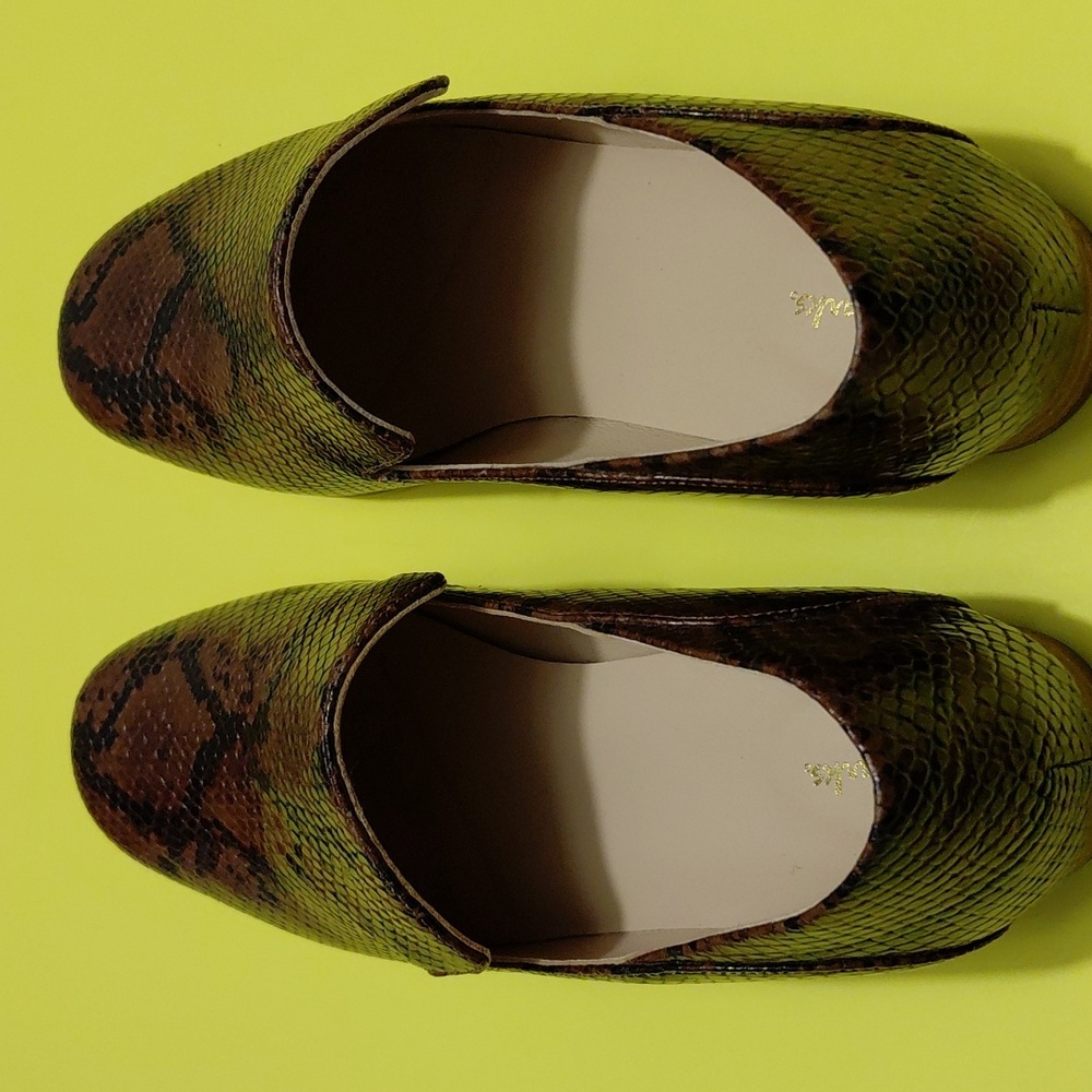 CLARK'S Pure Viola Women's Leather Snake Print Loafers - 9.5M - Picture 3 of 10